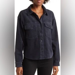NWT Sanctuary Dakota corduroy shacket in midnight blue size LARGE